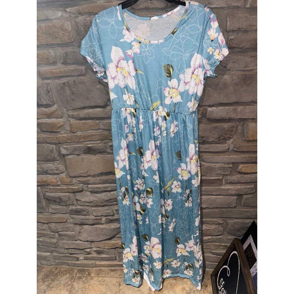 XL Floral Boutique Maxi Dress with pockets